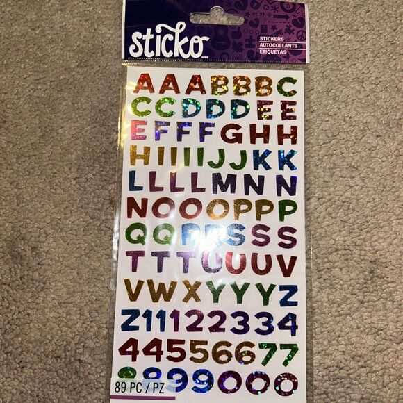 scrapbooking supplies lot 8 Pieces New, Stickers, Paper, Letters, Ribbon, Tape - Picture 3 of 12